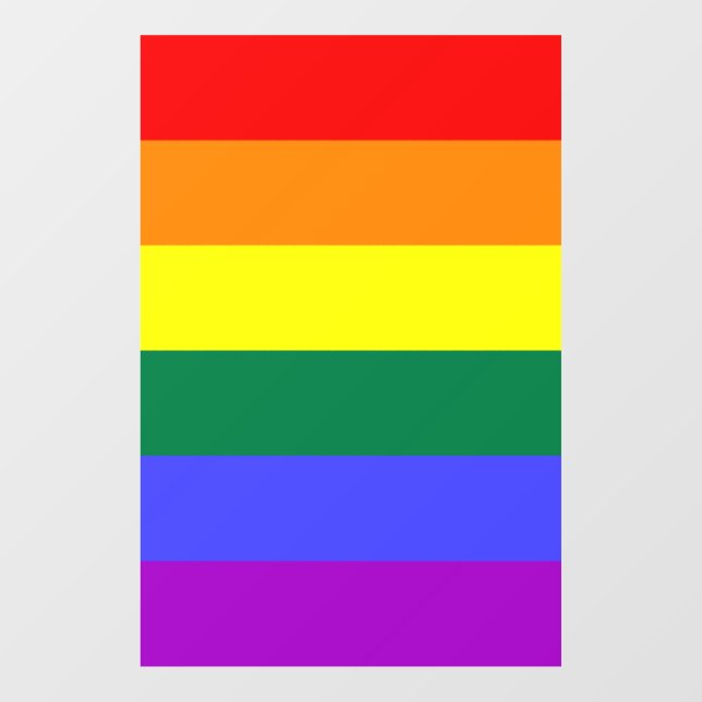 Rainbow Pride Flag  Window Cling (Sheet)