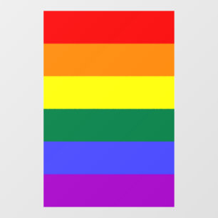 Rainbow Pride Flag  Window Cling
