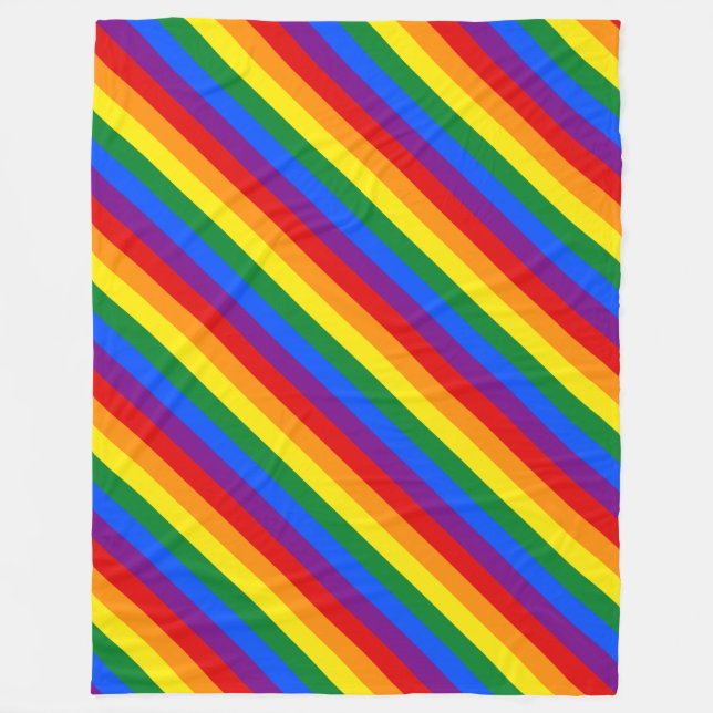 Rainbow Pride Fleece Blanket (Front)