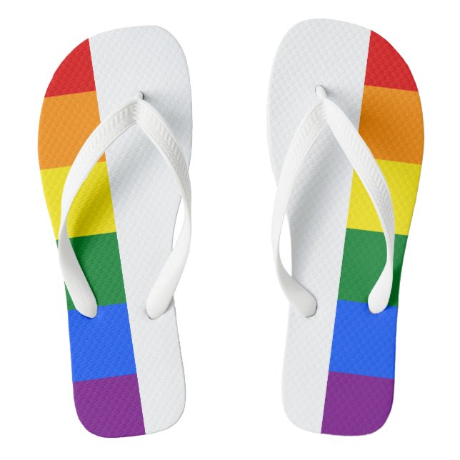 Rainbow Pride Flip Flops (Footbed)