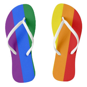 Rainbow Pride Flip Flops