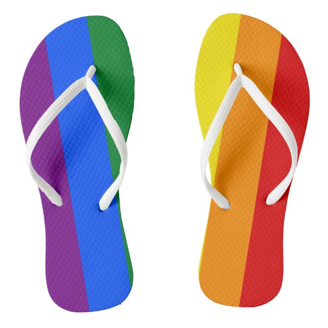 Rainbow Pride Flip Flops (Footbed)