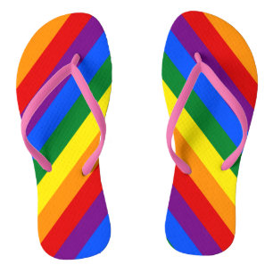 Rainbow Pride Flip Flops