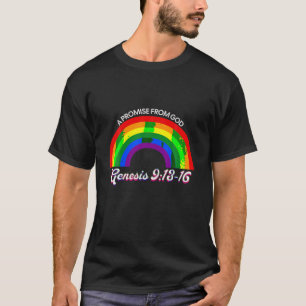 Rainbow Pride God s Promise Genesis 9 13 Christian T-Shirt
