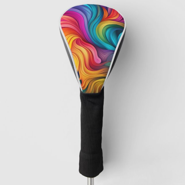 Rainbow Pride Golf Head Cover (Front)
