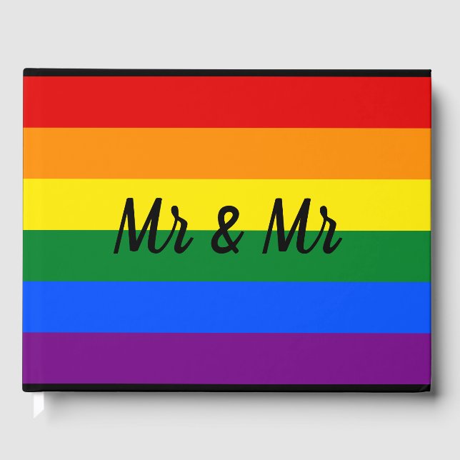 Rainbow Pride Guest Book (Front)