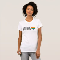 Rainbow Pride Heart Modern Love