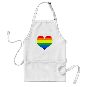 Rainbow Pride Heart Standard Apron