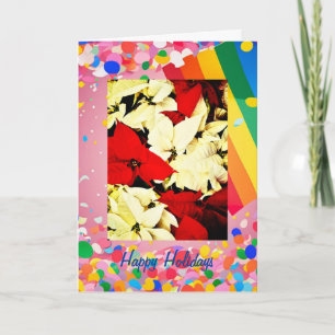 Rainbow Pride Holidays 5" x 7" Folded Holiday Card