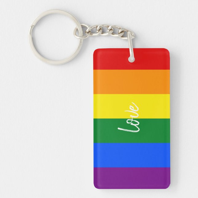 Rainbow Pride Key Ring (Front)