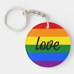 Rainbow Pride Key Ring