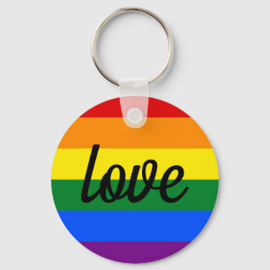 Rainbow Pride Key Ring