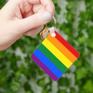 Rainbow Pride Key Ring