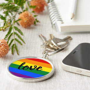 Rainbow Pride Keychain