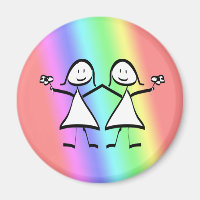 Rainbow Pride Lesbian Brides