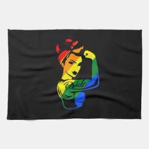 Rainbow Pride LGBT T-Shirt Tea Towel