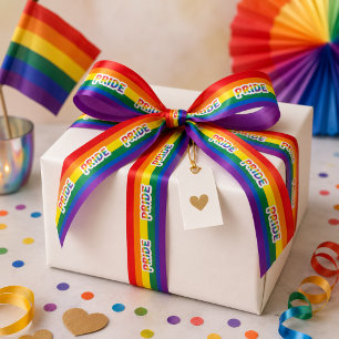Rainbow Pride LGBTQ Satin Ribbon