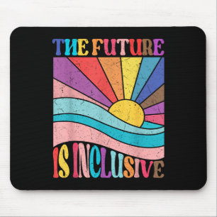 Rainbow Pride Lgbtq The Future Is Inclusive Social Mouse Mat