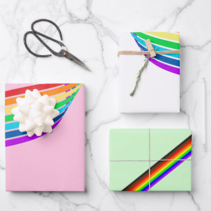 Rainbow Pride Lgbtq+ Wrapping Paper Sheet