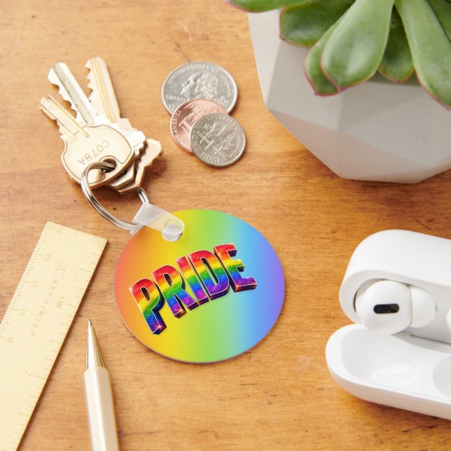 Rainbow PRIDE LGBTQIA+ Community Key Ring (Desk)