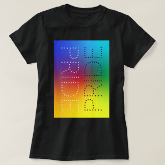 Rainbow Pride Love Chic Customised Typography T-Shirt