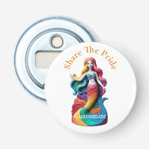 Rainbow Pride Mermaid Thunder_Cove Bottle Opener