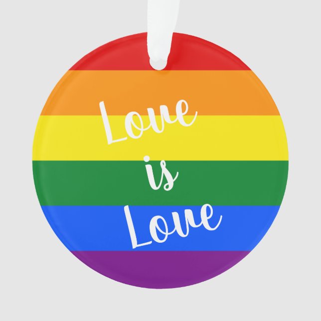 Rainbow Pride Ornament (Front)