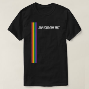 Rainbow Pride Personalised Text Template T-Shirt
