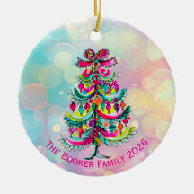 Rainbow Pride Pink Christmas Tree