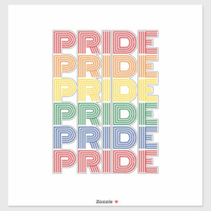 Rainbow Pride Retro Typography Vector Design_1