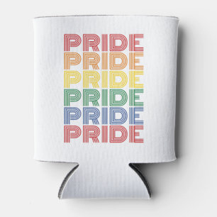 Rainbow Pride Retro Typography Vector Design_1 Can Cooler