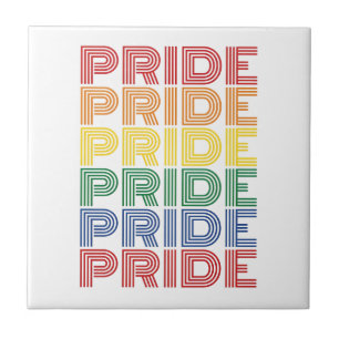 Rainbow Pride Retro Typography Vector Design_1 Tile