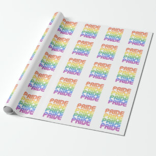 Rainbow Pride Retro Wrapping Paper