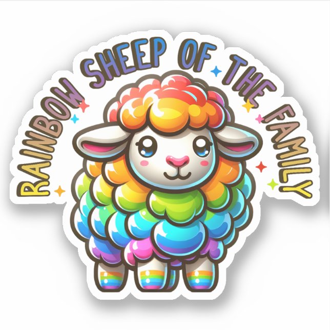 Rainbow Pride Sheep of the Family (Front)