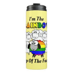 Rainbow Pride Sheep Thermal Tumbler