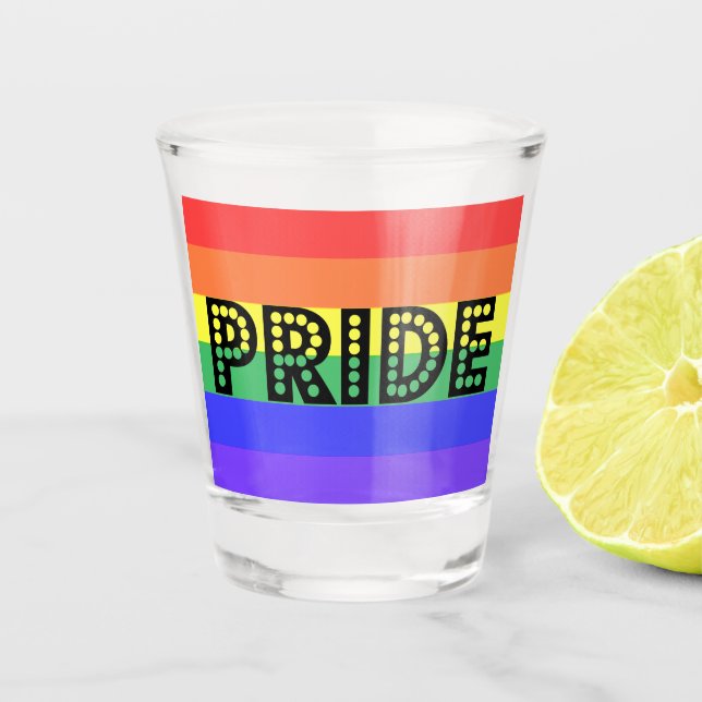 Rainbow Pride Shot Glass (Front)