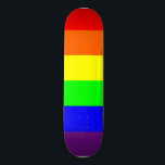 Rainbow Pride Skateboard<br><div class="desc">Deck Type: 8 1/8" Whether you’re doing grinds on the half-pipe or kickflips in the street, this competition shaped board has supreme pop! Our decks are made of the best quality hard-rock maple and with our one-of-a-kind printing process; you get the best skateboard available in the world. Designer Tip: To...</div>