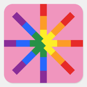 Rainbow Pride Square Sticker
