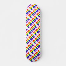 Rainbow Pride Text Art