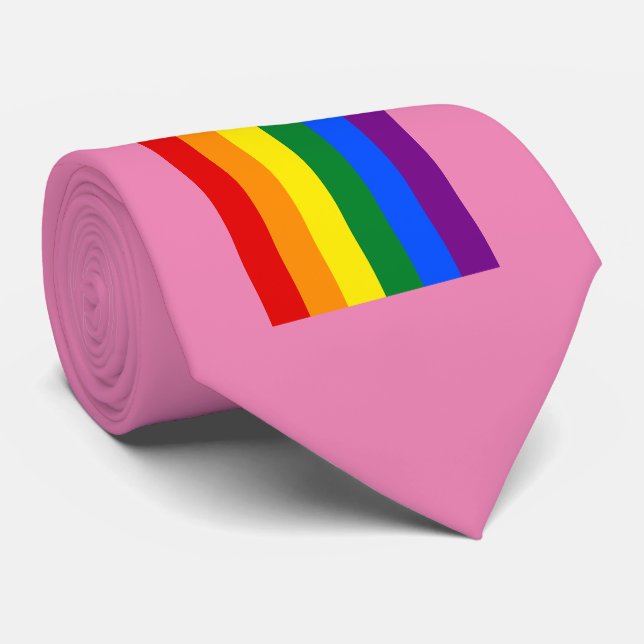 Rainbow Pride Tie (Rolled)