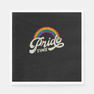 Rainbow, Pride Time, LGBT Tank Top Napkin