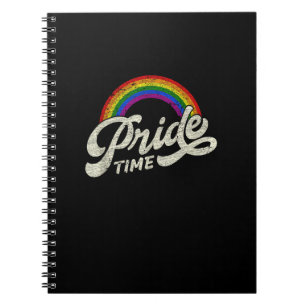 Rainbow, Pride Time, LGBT Tank Top Notebook