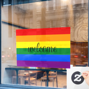 Rainbow Pride Window Cling