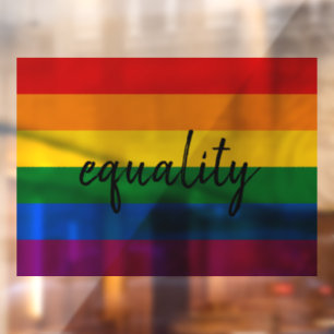 Rainbow Pride Window Cling