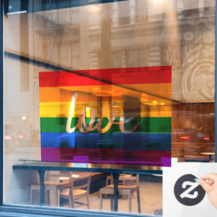 Rainbow Pride Window Cling