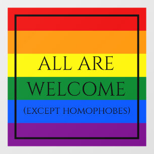 Rainbow Pride Window Cling