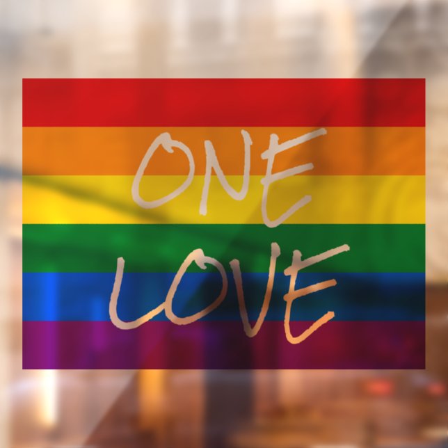 Rainbow Pride Window Cling (Sheet 2)