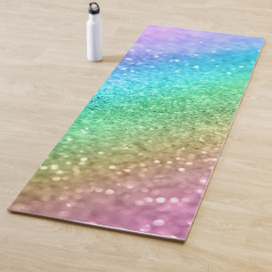 Rainbow Princess Glitter #1 #shiny Yoga Mat