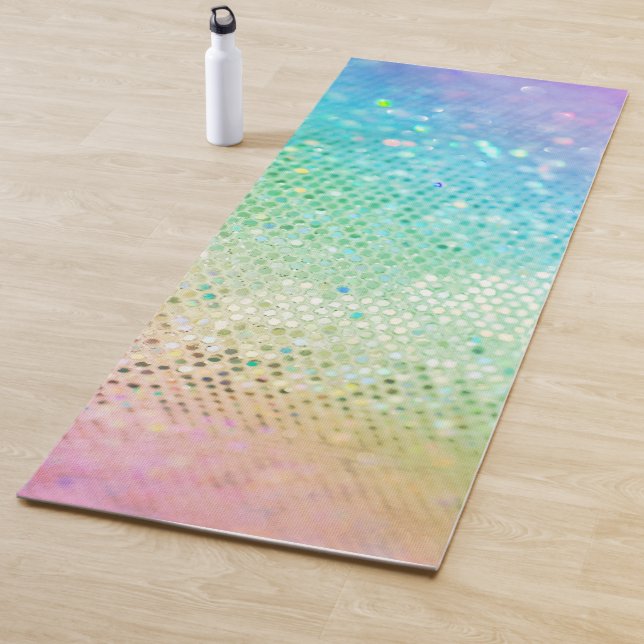 Rainbow Princess Glitter #5 (Faux Glitter) #shiny  Yoga Mat (In Situ)