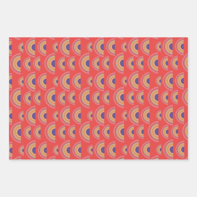 Rainbow print  gift wrap (Front)